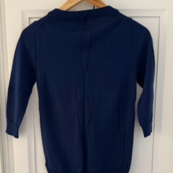 J.Crew Merino Wool Crewneck Sweater | Blue | Classic Basic Layering Knit | XXS - Picture 4 of 4